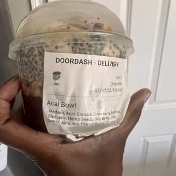 Painted Dough - Acai Bowl with chia pudding that was NOT LISTED to add - Donuts Near Me - Chino, California Painted Dough - Acai Bowl with chia pudding that was NOT LISTED to add - Donuts Near Me - Chino, California