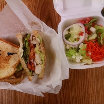 Eddie's Grill - California grilled chicken club with side salad - Salad Near Me - Yuma, Arizona
