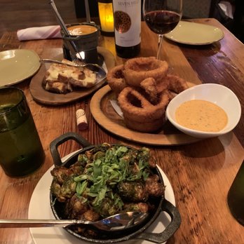 Fork - Glazed Brussels Sprouts Onion Rings - New American Near Me - Boise, Idaho Fork - Glazed Brussels Sprouts Onion Rings - New American Near Me - Boise, Idaho