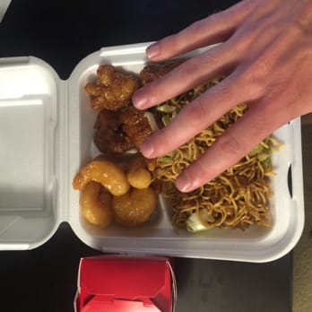 Panda Express - And I have small hands. Smaller by the year due to forever reducing container sizes coupled with the stinginess of the employees - Chinese Near Me - Ladera Ranch, California