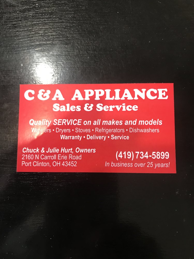 C & A APPLIANCE Updated August 2024 2160 N Carroll Erie Rd, Port