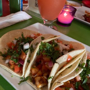 Cantina Los Caballitos - Mahi-mahi tacos and blood orange margarita. - Mexican Near Me - Philadelphia, Pennsylvania