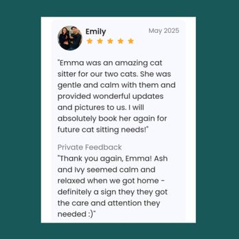 Emma's Cat-Sitting - Pet Sitting Near Me - Oakland, California