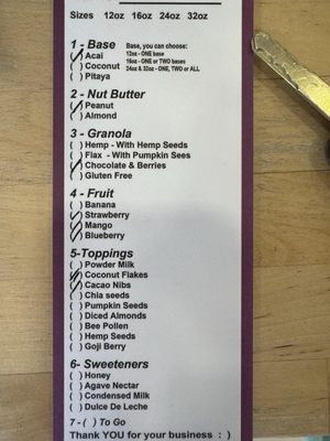 Menu photo 4 Acai Point HB Huntington Beach, CA