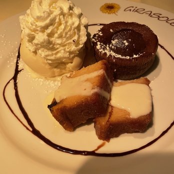 Girasole - Chocolate cake, & bread pudding - Italian Near Me - Bound Brook, New Jersey