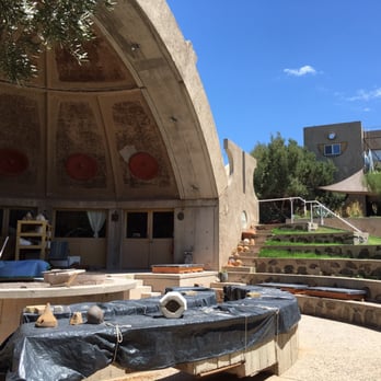 Arcosanti - Residences and a view of the theater seating available where they make bells and tile - Tours Near Me - Mayer, Arizona Arcosanti - Residences and a view of the theater seating available where they make bells and tile - Tours Near Me - Mayer, Arizona