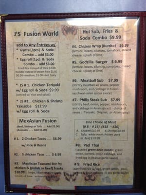 Menu photo 4 J's Asian Flaming Grill Kennewick, WA