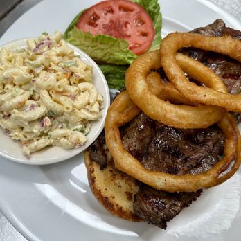 Walton Diner - Open Steak Sandwich with Macaroni Salad - Diners Near Me - Walton, New York Walton Diner - Open Steak Sandwich with Macaroni Salad - Diners Near Me - Walton, New York