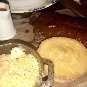 The Ranch - Baby back ribs with mac and cheese and cornbread - Steakhouses Near Me - Irving, Texas The Ranch - Baby back ribs with mac and cheese and cornbread - Steakhouses Near Me - Irving, Texas