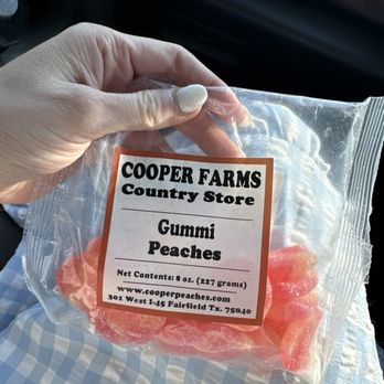 Cooper Farms Country Store - Gummi peaches - Bakeries Near Me - Fairfield, Texas Cooper Farms Country Store - Gummi peaches - Bakeries Near Me - Fairfield, Texas
