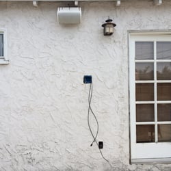 Wiring Innovations - TV installation outside in progress