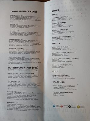 Menu photo 1 COMMUNION Restaurant and Bar Seattle, WA Menu photo 1 COMMUNION Restaurant and Bar Seattle, WA