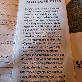 Antelope Club - Cigar Bars Near Me - Indianapolis, Indiana