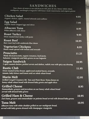 Menu photo 6 Rustic Bakery Belvedere Tiburon, CA