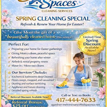 Sanctified Spaces Cleaning Service - Home Cleaning Near Me - Springfield, Missouri Sanctified Spaces Cleaning Service - Home Cleaning Near Me - Springfield, Missouri