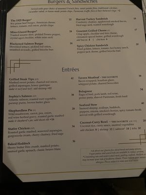 Menu photo 1 The Tavern Salem, MA Menu photo 1 The Tavern Salem, MA
