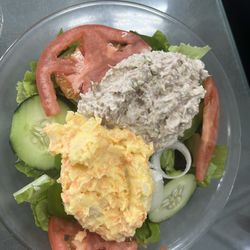 Jimmy T's New York Deli - Small tuna salad with potato salad