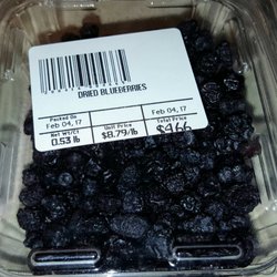 B & K Farm Market - Mmm...dried blueberries.