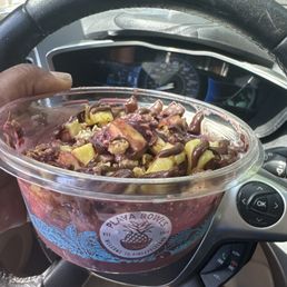 Nutella Acai Bowl with pineapple