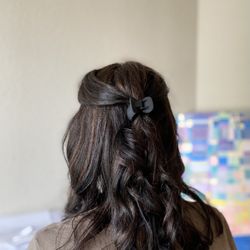 Salon 1013 - Chocolate /Carmel partial highlights and cut with Rebecca.