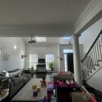 EBR Painting - After - Purse White color - creating my family room into a bright and beautiful area. - Painters Near Me