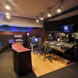 Clear Lake Studio A control room featuring our beautiful vintage trident 80b