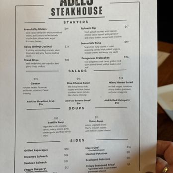 Ables Steakhouse - Page 1 menu - Steakhouses Near Me - Burien, Washington
