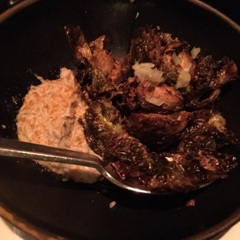 Blue Duck Tavern - Crispy Brussels Sprouts, the sauce is good for those who like mustardy things - New American Near Me - Washington, DC, District of Columbia