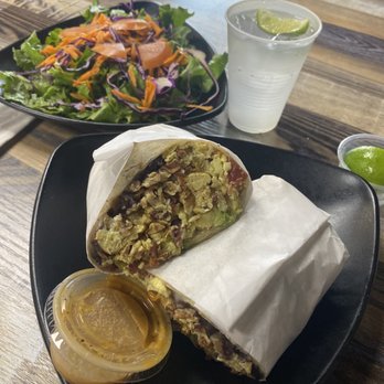TJ's Cafe Restaurant - Bacon Egg Potato Cheese breakfast burrito. Added black beans and avocado. No onions - Breakfast & Brunch Near Me - Brea, California TJ's Cafe Restaurant - Bacon Egg Potato Cheese breakfast burrito. Added black beans and avocado. No onions - Breakfast & Brunch Near Me - Brea, California