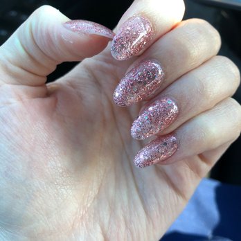 Eazy Nails Spa - Pink sparkly full set - Nail Salons Near Me - Waldorf, Maryland Eazy Nails Spa - Pink sparkly full set - Nail Salons Near Me - Waldorf, Maryland