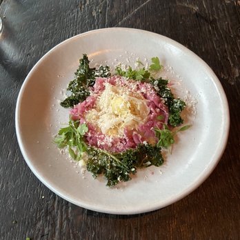 Dirt Candy - Rainbow cauliflower and some horseradish flavor combined into a dish we didn't want to end! - Vegetarian Near Me - New York, New York