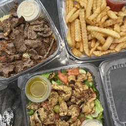 Beef Shawarma Plate, Chicken Shawarma Plate, French Fries Beef Shawarma Plate, Chicken Shawarma Plate, French Fries