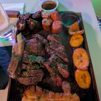 S Meat & Hueso - Small AYCE platter... Can you just imagine how much larger the next size up plate looks like?! - Bars Near Me - Queens, New York
