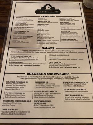 Menu photo 2 The White Horse Restaurant & Bar St. Cloud, MN