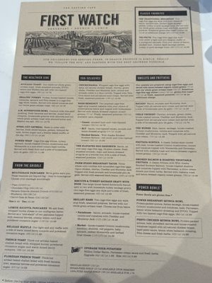 Menu photo 1 First Watch Hamilton, OH