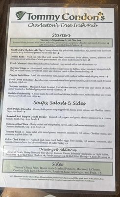 Menu photo 4 Tommy Condon's Charleston, SC