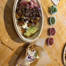 Surf & Turf Bowl with cilantro lime rice Surf & Turf Bowl with cilantro lime rice