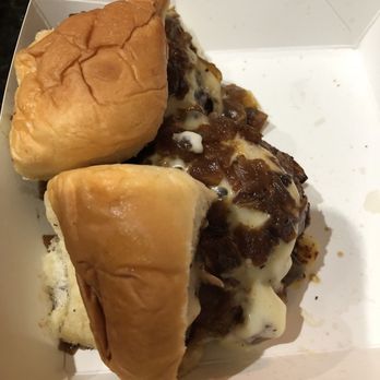 Dog Haus - Burger Sliders- good flavor despite the smashed appearance - Burgers Near Me - Centennial, Colorado