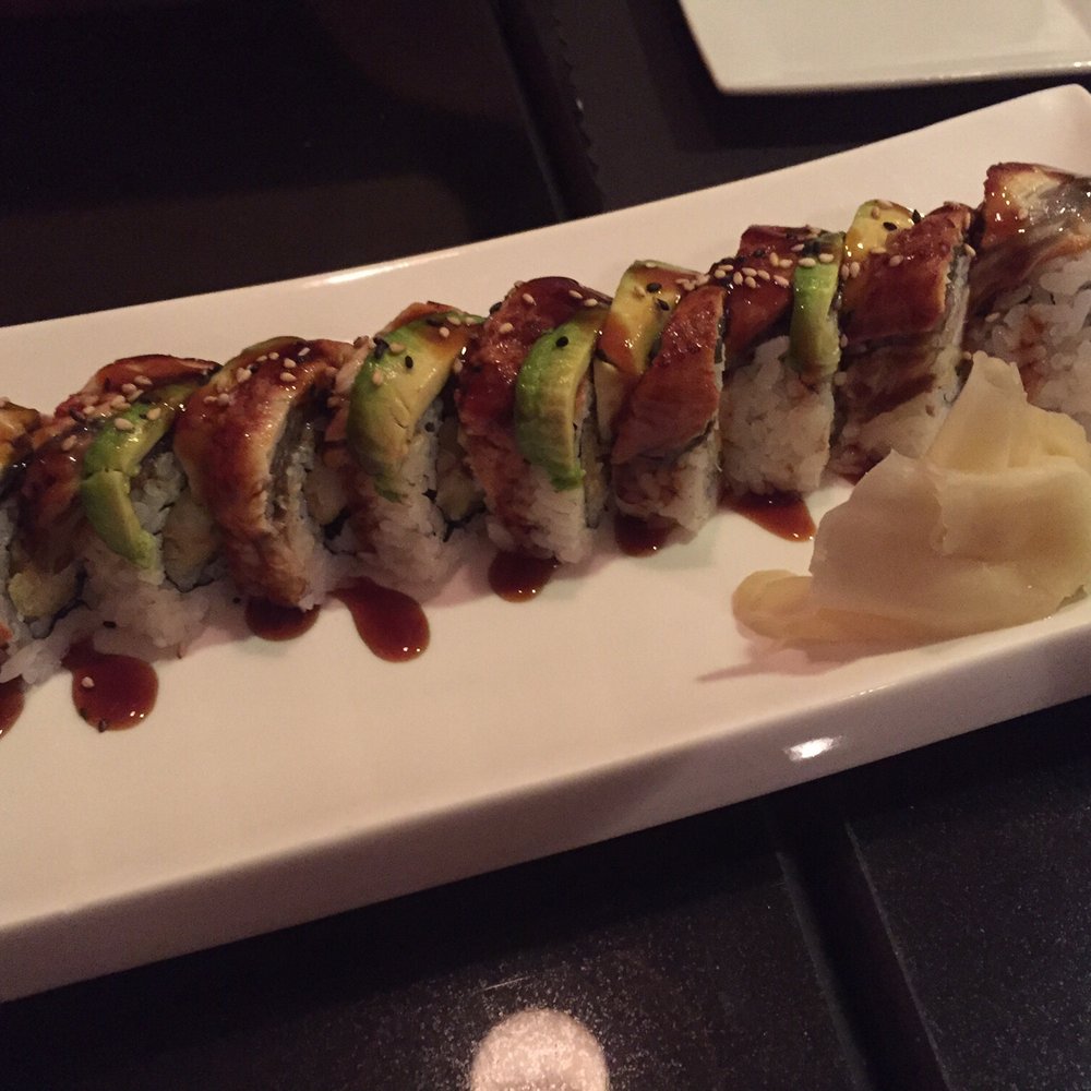 Yotsuba - Dragon roll with shrimp - Japanese Near Me - Ann Arbor, Michigan Yotsuba - Dragon roll with shrimp - Japanese Near Me - Ann Arbor, Michigan