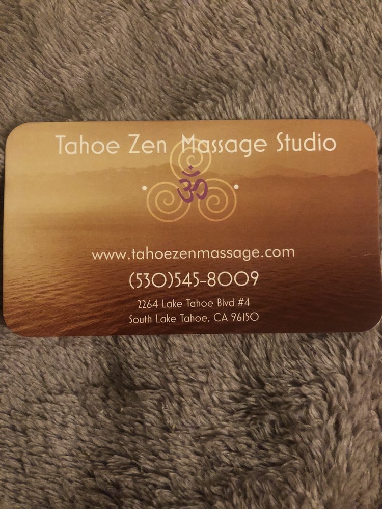 TAHOE ZEN MASSAGE STUDIO Massage 2264 Lake Tahoe Blvd, South Lake