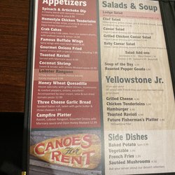 Lazy River Grill - Menu June 2022