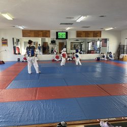 Taekwondo sparring day. A favorite of the kids!