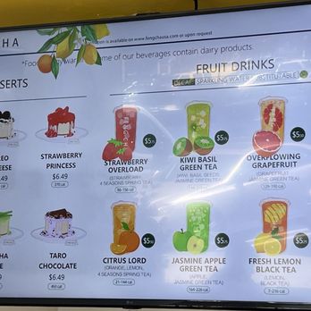 Feng Cha - Menu - Desserts Near Me - Mountain View, California Feng Cha - Menu - Desserts Near Me - Mountain View, California