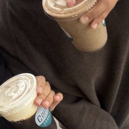 Cold brew with pumpkin cold foam