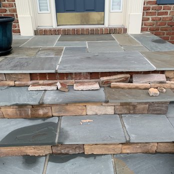 Stewarts Lawn & Landscape - the steps leading to the front door - Landscaping Near Me - Annapolis, Maryland