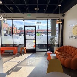 Exterior outside entrance of Coffee Signal - Front sitting area - Los Angeles, California Exterior outside entrance of Coffee Signal - Front sitting area - Los Angeles, California