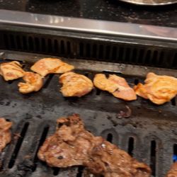 Bulgogi House - Grilling the proteins