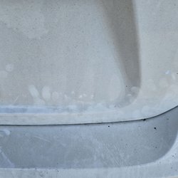 Trunk door AFTER the wash.