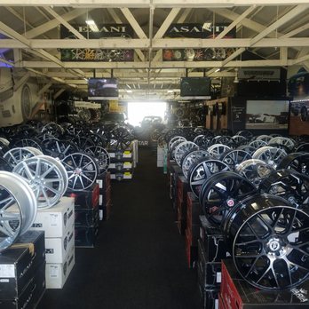 Rush Custom Wheels - look at all those wheels - Tires Near Me - Los Angeles, California Rush Custom Wheels - look at all those wheels - Tires Near Me - Los Angeles, California