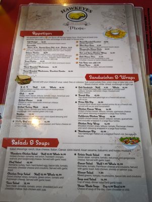 Menu photo 3 Hawkeye's Pub & Grill Lake Stevens, WA